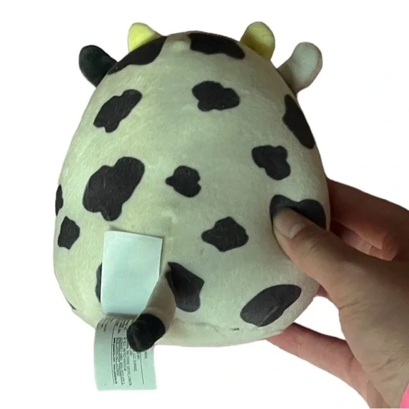 Colin the Black and White Cow 5" Plush Squishmallow by Kelly Toys - Picture 2 of 3